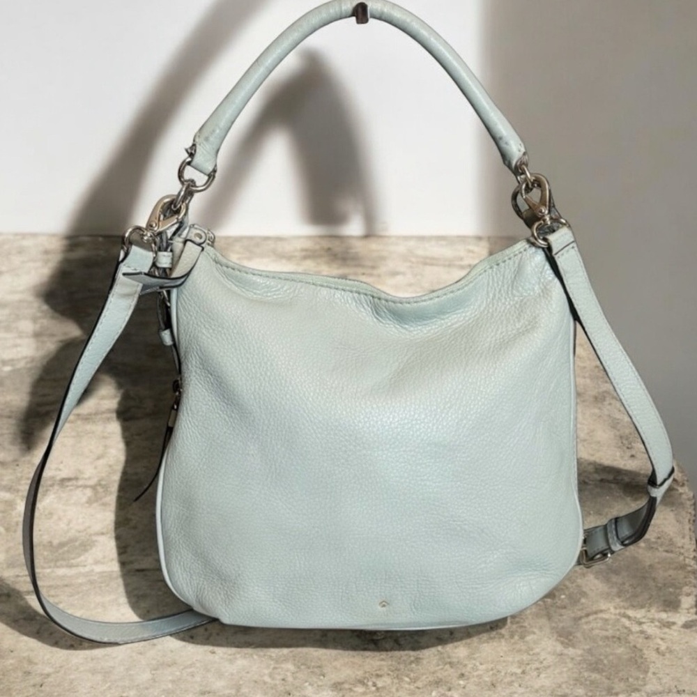 Kate Spade Crossbody Cobble Hill Ella Bag Purse Sea Foam Pebble Leather